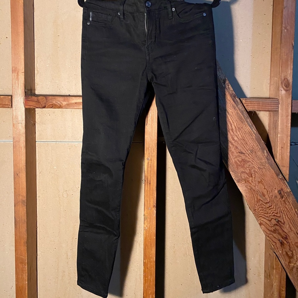 Tight black Armani jeans